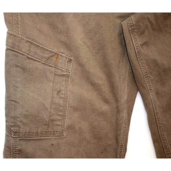 Ariat Rebar Slim Straight Leg Work Pants 34x34 Khaki Durable Outdoor - Picture 6 of 9